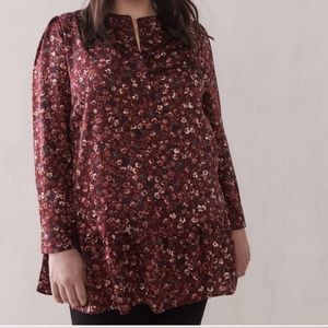 Addition Elle In Every Story Ruffle Flower Tunic Blouse